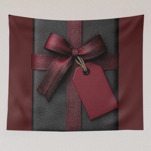 Item preview, Elegant Black Gift Box with Red Ribbon designed and sold by colorful-white.