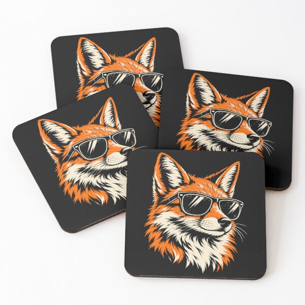 Item preview, Fox Wearing Sunglasses Retro Wildlife Woodland Animal Art designed and sold by andre-hollow.
