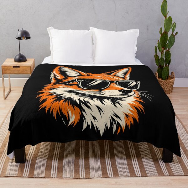 Item preview, Fox Wearing Sunglasses Retro Wildlife Woodland Animal Art designed and sold by andre-hollow.