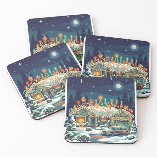 Item preview, Crazy Vintage Christmas Lights House designed and sold by Fictional Ink Society.