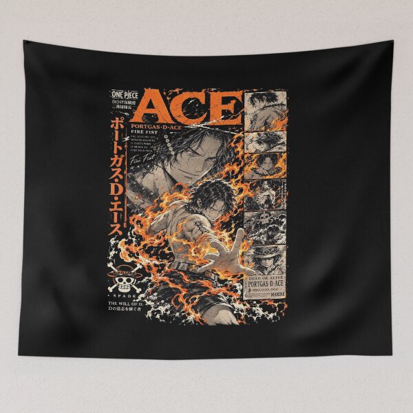 Item preview, Portgas D Ace Flames designed and sold by EliseKirk178.