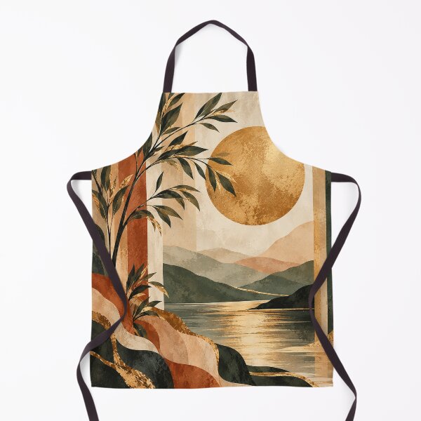 Item preview, Golden Archway Sunset Lake Abstract Landscape Art designed and sold by Otaku-Addiction.