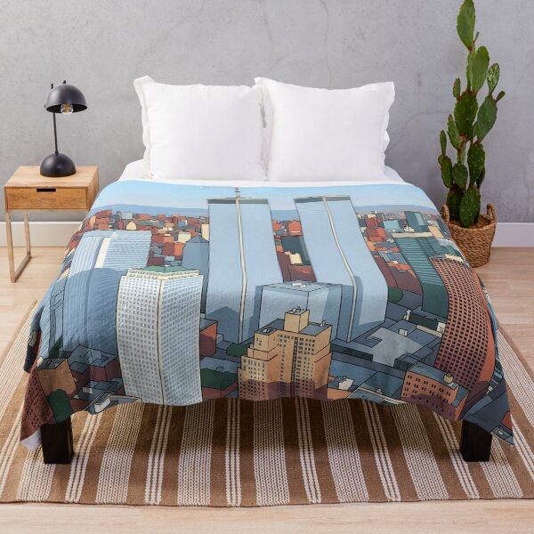 Item preview, Retro NYC Skyline with Twin Towers designed and sold by Daniela`s shop.