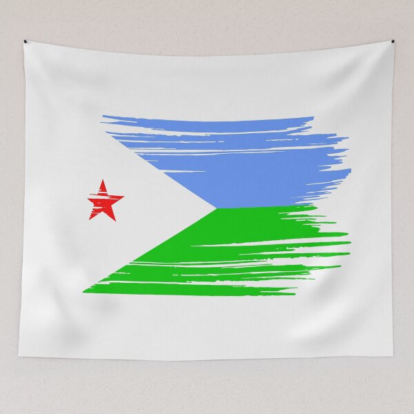 Item preview, Distressed Djibouti Flag DJ designed and sold by shitpostee.