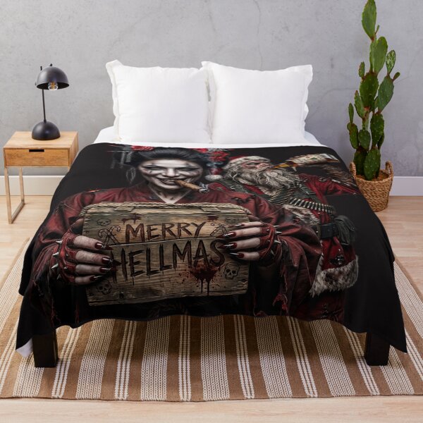 Item preview, Merry Hellmas Reindeer Rage Wooden Crate designed and sold by Voodoo Store Paranormal Collections.