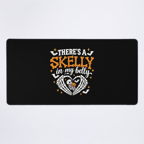 Item preview, There's A Skelly In My Belly Halloween Heart designed and sold by SoyLamderma.