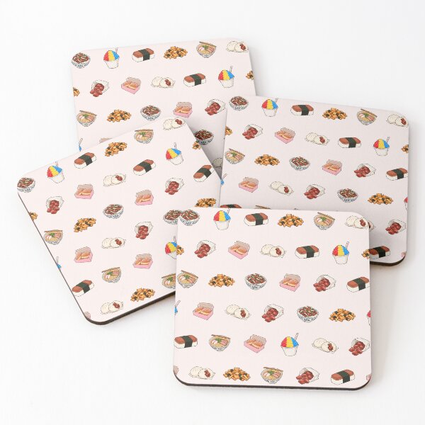 Item preview, Hawaii Local Food Pattern Musubi Saimin Poke designed and sold by Small Kine Prints.