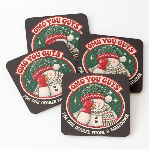 Item preview, OMG You Guys I'm One Degree From A Meltdown Snowman Christmas designed and sold by mari-kayden.