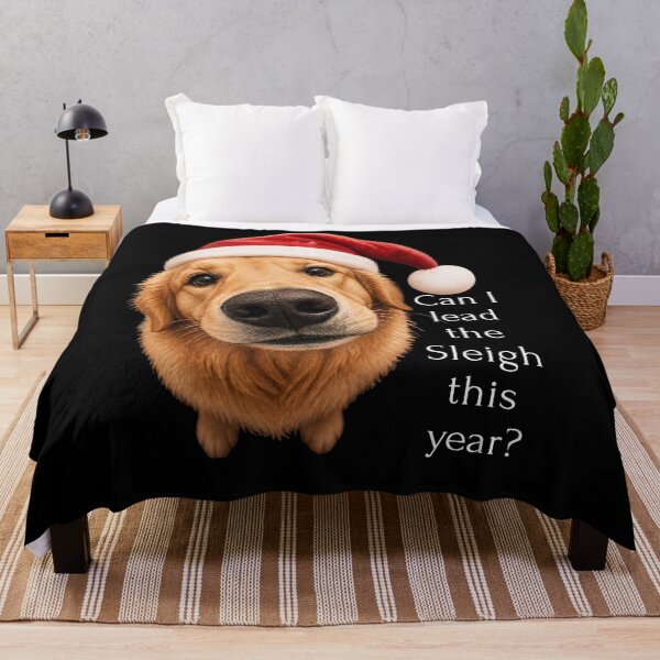 Item preview, Can I Lead The Sleigh This Year? - Christmas Golden Retriever designed and sold by oso-de-color.