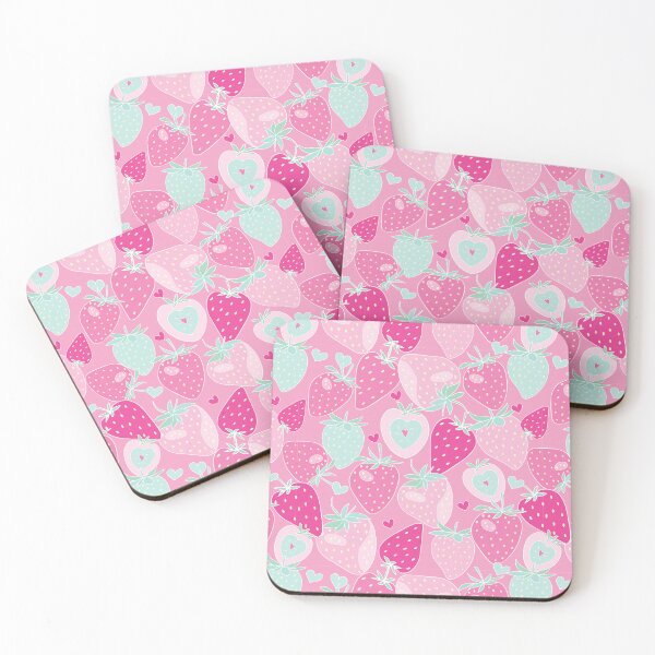 Item preview, Strawberry Surprise in pink and green designed and sold by Quiet Waters Design.