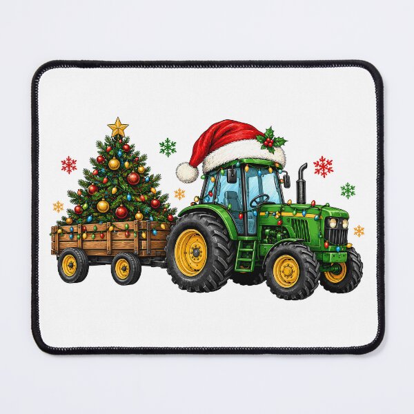 Item preview, Farm Tractor Pulling a Christmas Tree designed and sold by andre-hollow.