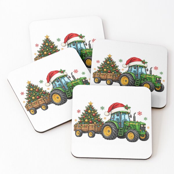 Item preview, Farm Tractor Pulling a Christmas Tree designed and sold by andre-hollow.