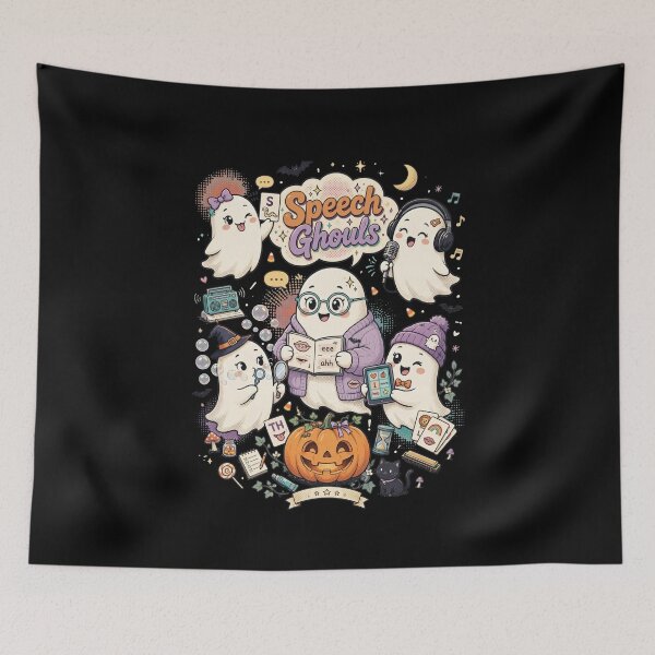Item preview, Speech Ghouls – Halloween Speech Therapy SLP Ghost Teacher designed and sold by Printed Mistakes.