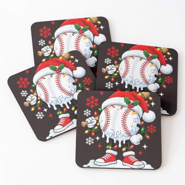 Item preview, Christmas Baseball Santa Hat Funny Baseball Player Lights designed and sold by mari-kayden.