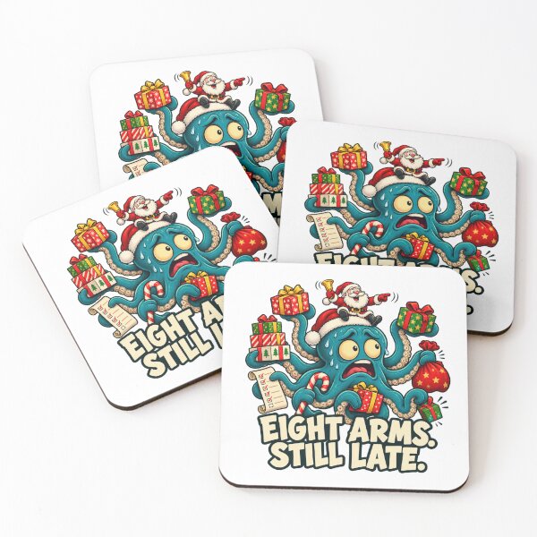 Item preview, Christmas Octopus Eight Arms Still Late Funny Holiday Delivery Cartoon designed and sold by ZAROOMART.