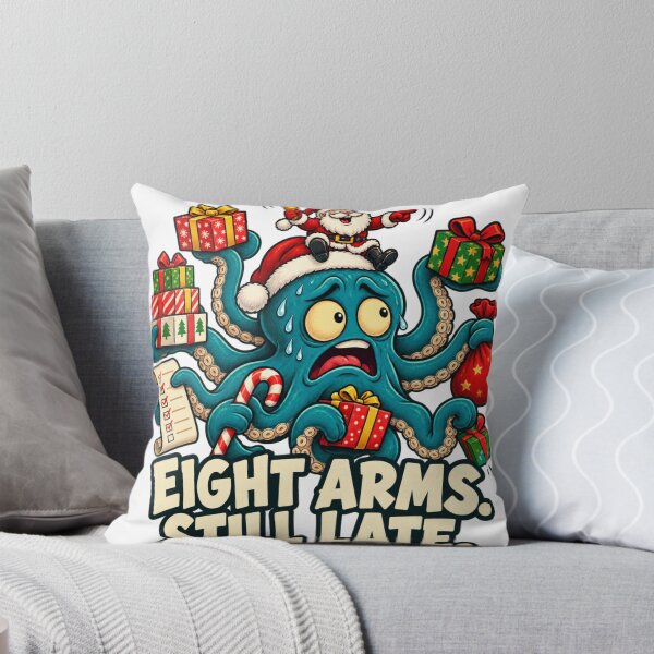 Item preview, Christmas Octopus Eight Arms Still Late Funny Holiday Delivery Cartoon designed and sold by ZAROOMART.