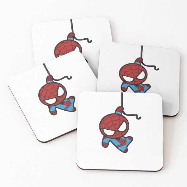 Item preview, Cute Chibi Classic Spider Hero Hanging on Web designed and sold by MAXIZPRINT.