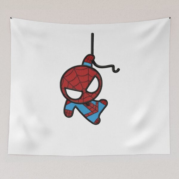 Item preview, Cute Chibi Classic Spider Hero Hanging on Web designed and sold by MAXIZPRINT.