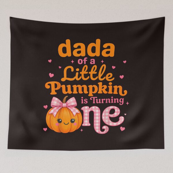 Item preview, Dada of a Little Pumpkin is Turning One 1st Birthday Girl designed and sold by mari-kayden.