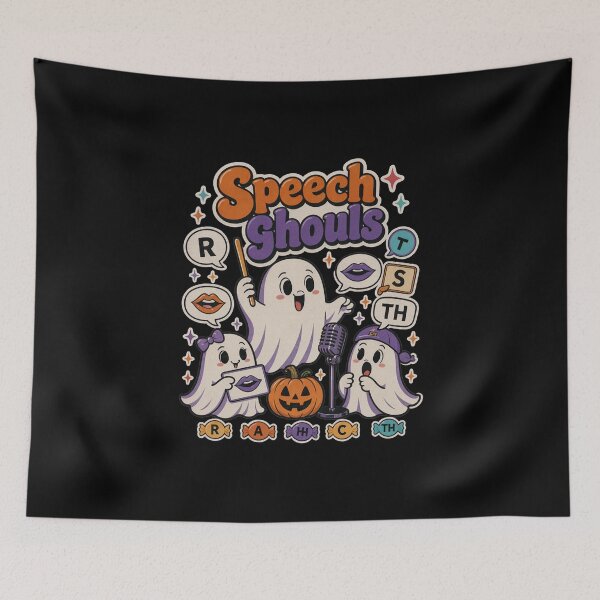 Item preview, Speech Ghouls – Halloween Speech Therapy SLP Ghost Teacher designed and sold by Printed Mistakes.