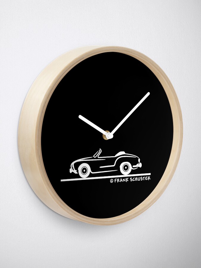 Alternate view of Karmann Ghia Convertible White Clock