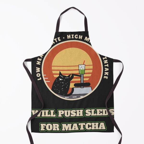 Item preview, Will Push Sleds for Matcha Gym Cat Sunset designed and sold by somebasic.