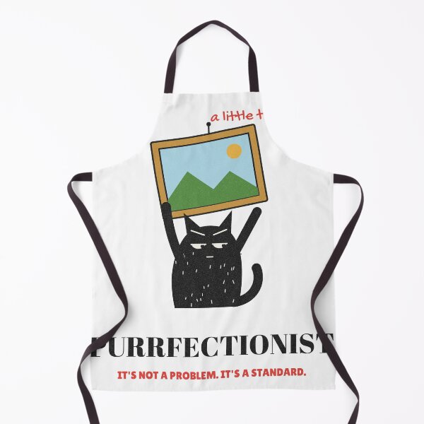 Item preview, Purrfectionist Cat Fixing a Crooked Frame designed and sold by somebasic.