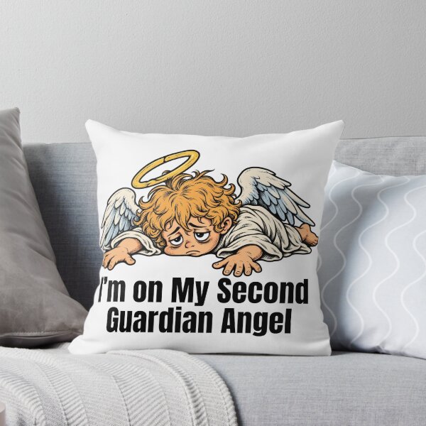 Item preview, I’m On My Second Guardian Angel Exhausted Cherub designed and sold by GibasVisuals.