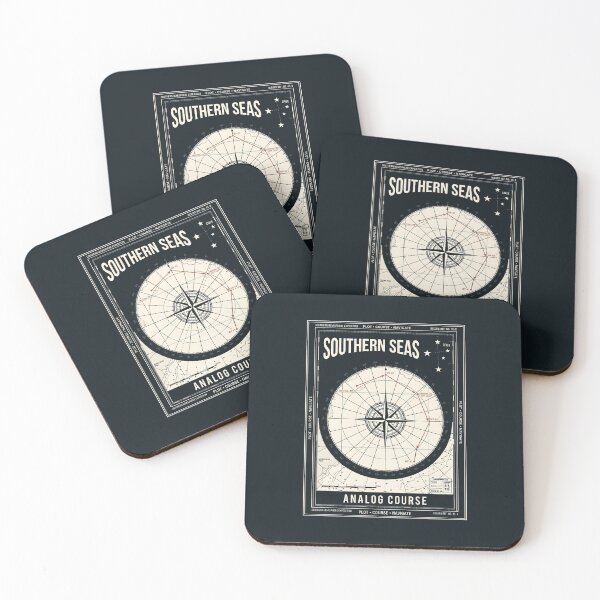 Item preview, Southern Seas Analog Course Nautical Cartography designed and sold by SplashTastic.