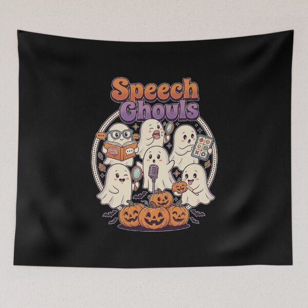 Item preview, Speech Ghouls – Halloween Speech Therapy SLP Ghost Teacher designed and sold by Printed Mistakes.