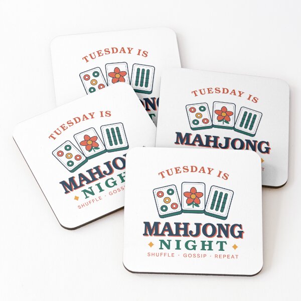Item preview, Tuesday Is Mahjong Night Shuffle Gossip Repeat designed and sold by Exerohuhic.