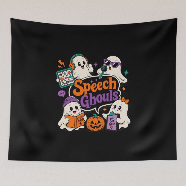Item preview, Speech Ghouls – Halloween Speech Therapy SLP Ghost Teacher designed and sold by Printed Mistakes.