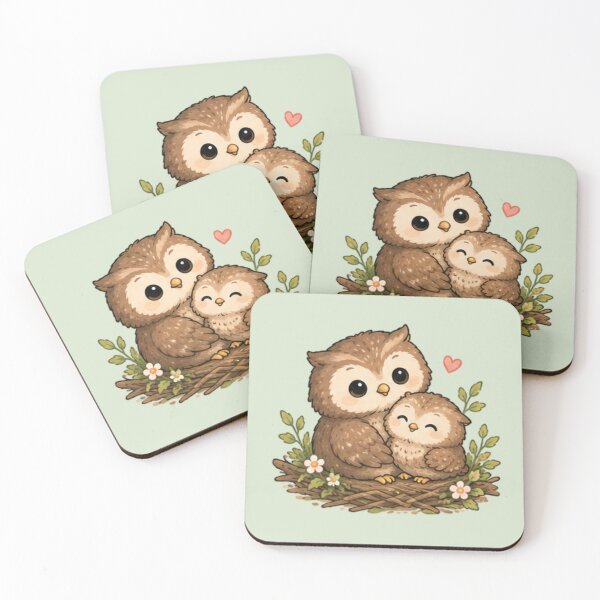 Item preview, Cute Mumma and Baby Owl designed and sold by MellowMunchkins.