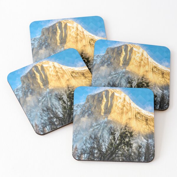 Item preview, Geometric Low Poly El Capitan in Yosemite designed and sold by Vicky Brago-Mitchell®.