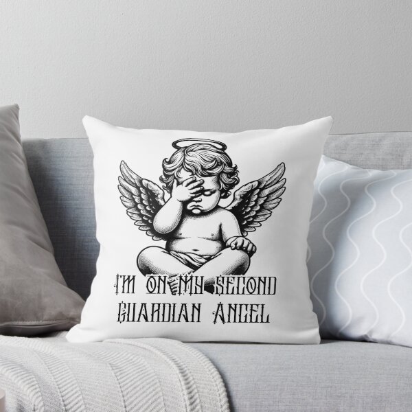 Item preview, I’m On My Second Guardian Angel Facepalm Cherub designed and sold by GibasVisuals.