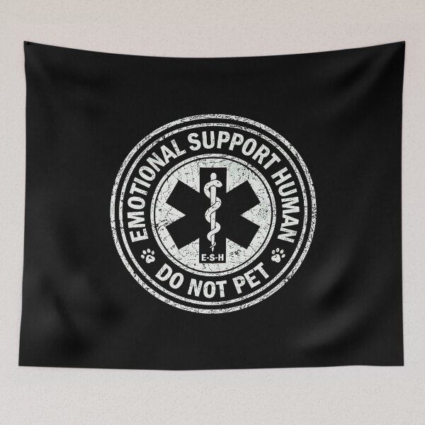 Item preview, Emotionalss Supportss Humanss Doss Nots Petss Emblem designed and sold by TheTouchArt.