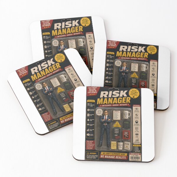 Item preview, Risk Manager – Funny Risk Management Action Figure designed and sold by Eng-Art.