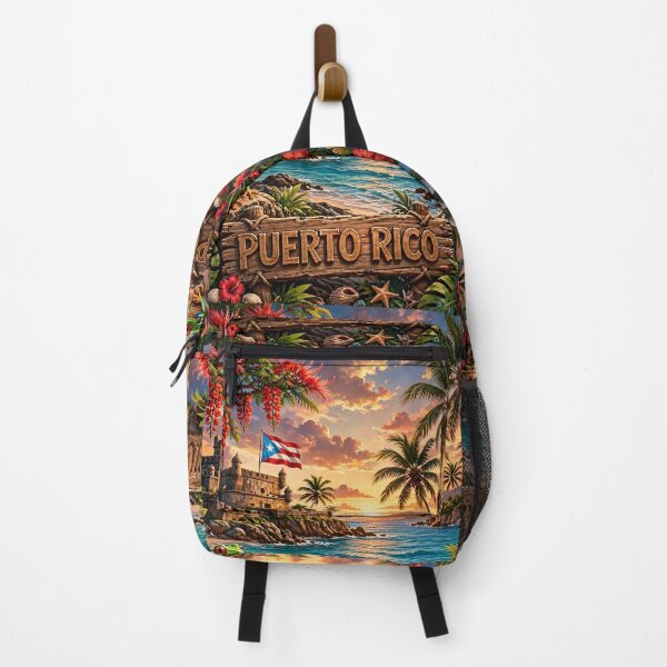 Item preview, Puerto Rico Beach Sunset Flamboyan designed and sold by SoyBoricuaPR.