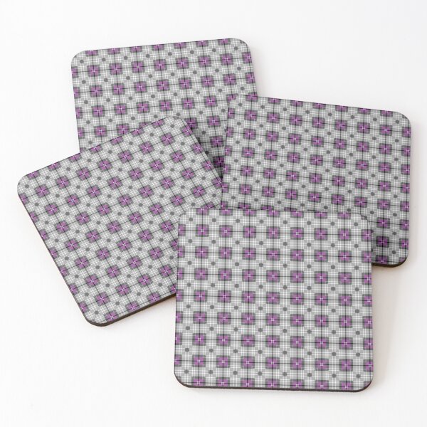 Item preview, Asexual Pride Purple Grey Black and White Geometric Square Tartan Plaid Pattern designed and sold by The-Repository.