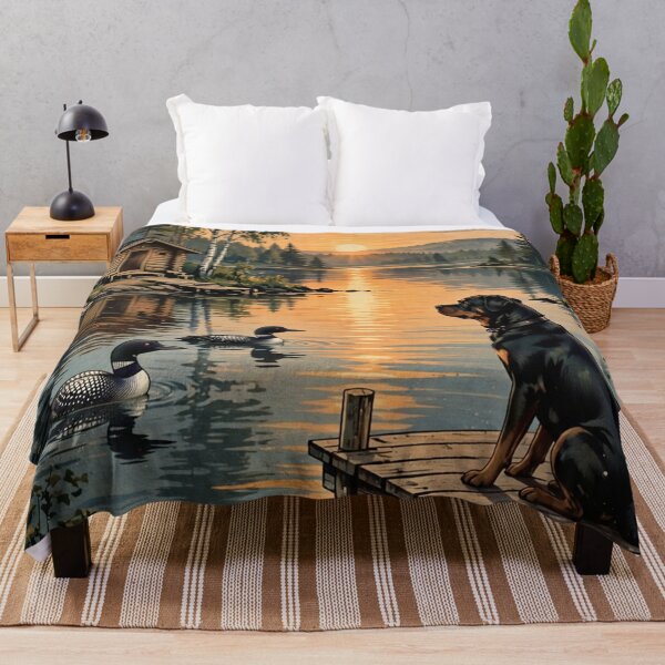 Item preview, Lake Saimaa Finland Vintage Poster - Land of a Thousand Lakes - Rottweiler designed and sold by SisuPrintsCo.