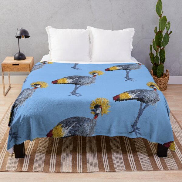 Item preview, Grey crowned crane designed and sold by Alsa.handembroidery.