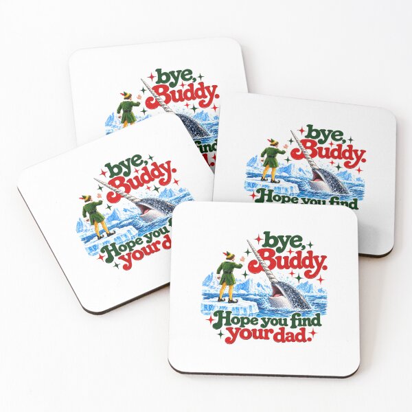 Item preview, Bye Buddy Hope You Find Your Dad Christmas Movie Buddy Narwhal Xmas 2000s Christmas Classic Movie Crewneck Whale Festive Gift designed and sold by Hypothetik.