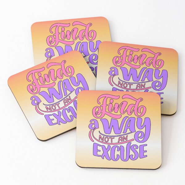 Item preview, Find a Way, Not an Excuse - Retro Motivation designed and sold by AstronautMerch.