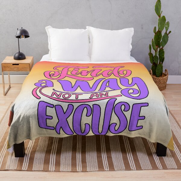 Item preview, Find a Way, Not an Excuse - Retro Motivation designed and sold by AstronautMerch.