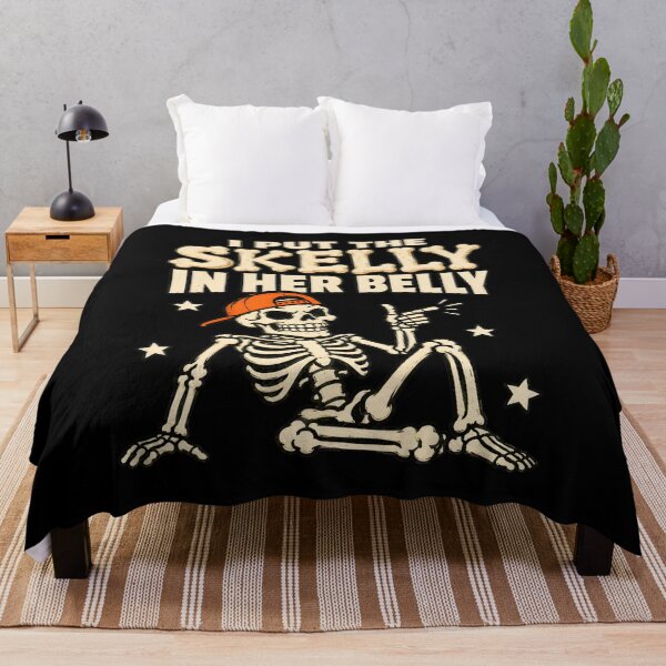 Item preview, I Put The Skelly In Her Belly Funny Skeleton designed and sold by SoyLamderma.