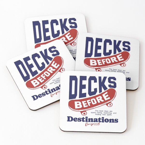 Item preview, Decks Before Destinations - Skateboard designed and sold by AKDesignStores.