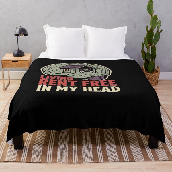 Item preview, Living Rent Free In My Head Spooky House On A Brain designed and sold by ThreadQuirk.
