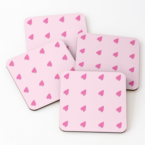 Item preview, Strawberry Surprise small on pink designed and sold by Quiet Waters Design.