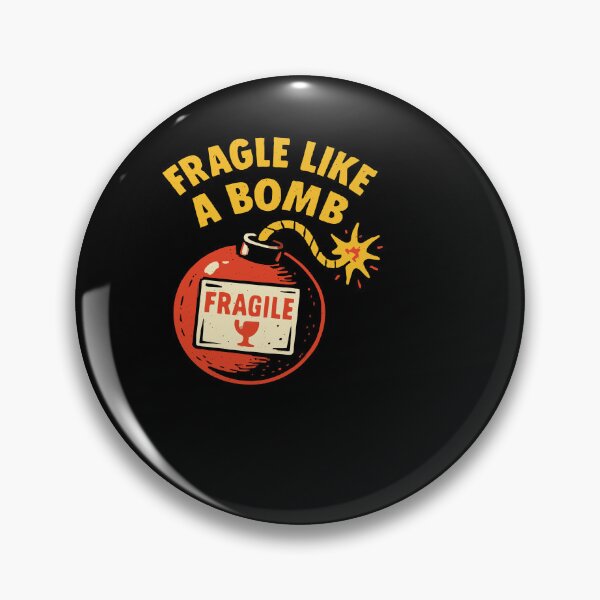 Item preview, Fragile Like A Bomb Lit Fuse Cartoon Short Temper Humor designed and sold by ThreadQuirk.