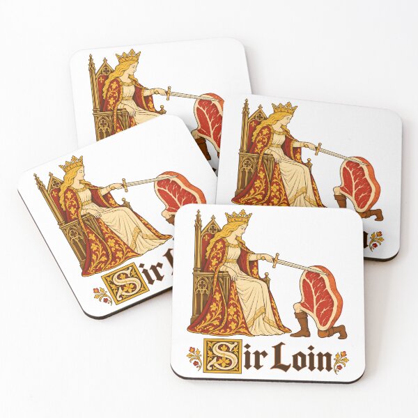 Item preview, Sir Loin Medieval Knight Steak Humor designed and sold by roni-harbor.